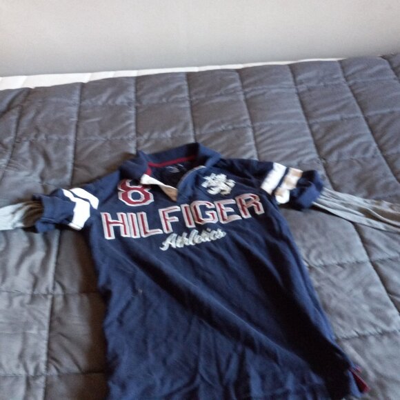 2 tommy hilfiger long sleeve polo shirts. boys size 12-14 - Picture 3 of 12